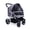 Dark gray, variant on Dog Stroller for Large Dogs, Pet Gear Travel Stroller Carrier Pet Dog Cat Stroller Pram for Two Cats, Breathable Oxford Cloth, Pushchairs Aluminum Alloy Loading 30kg