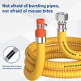 thumbnail image 2 of Flexible Gas Line Yellow Coated Gas Hose Connector Thickened Gas Hose, 2 of 8