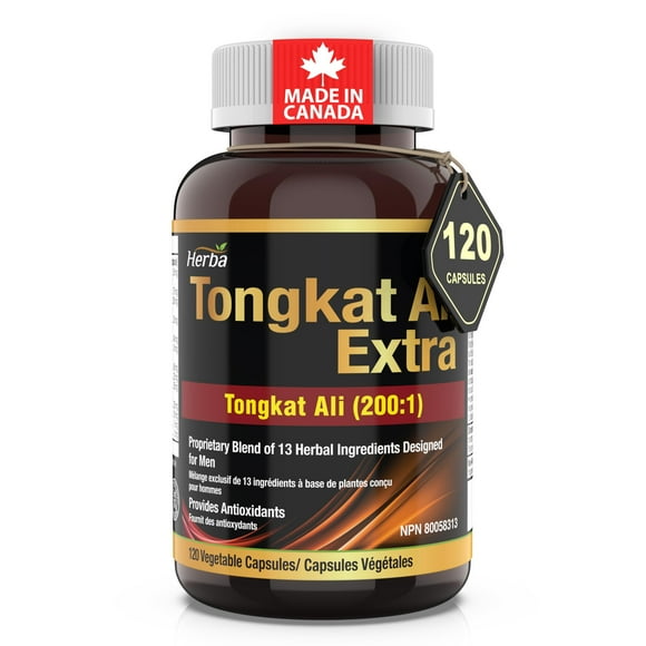 Herba Tongkat Ali Extract – 120 Capsules | 10,000mg Raw Tongkat Ali Root Equivalent | Testosterone Booster for Men