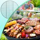 thumbnail image 4 of Parrillas redondas de acero inoxidable para barbacoa, bandeja para hornear, aptas para lavavajillas, diseño portátil, para camping, picnic y jardín, fácil de limpiar, para cocinar al aire libre., 4 of 7
