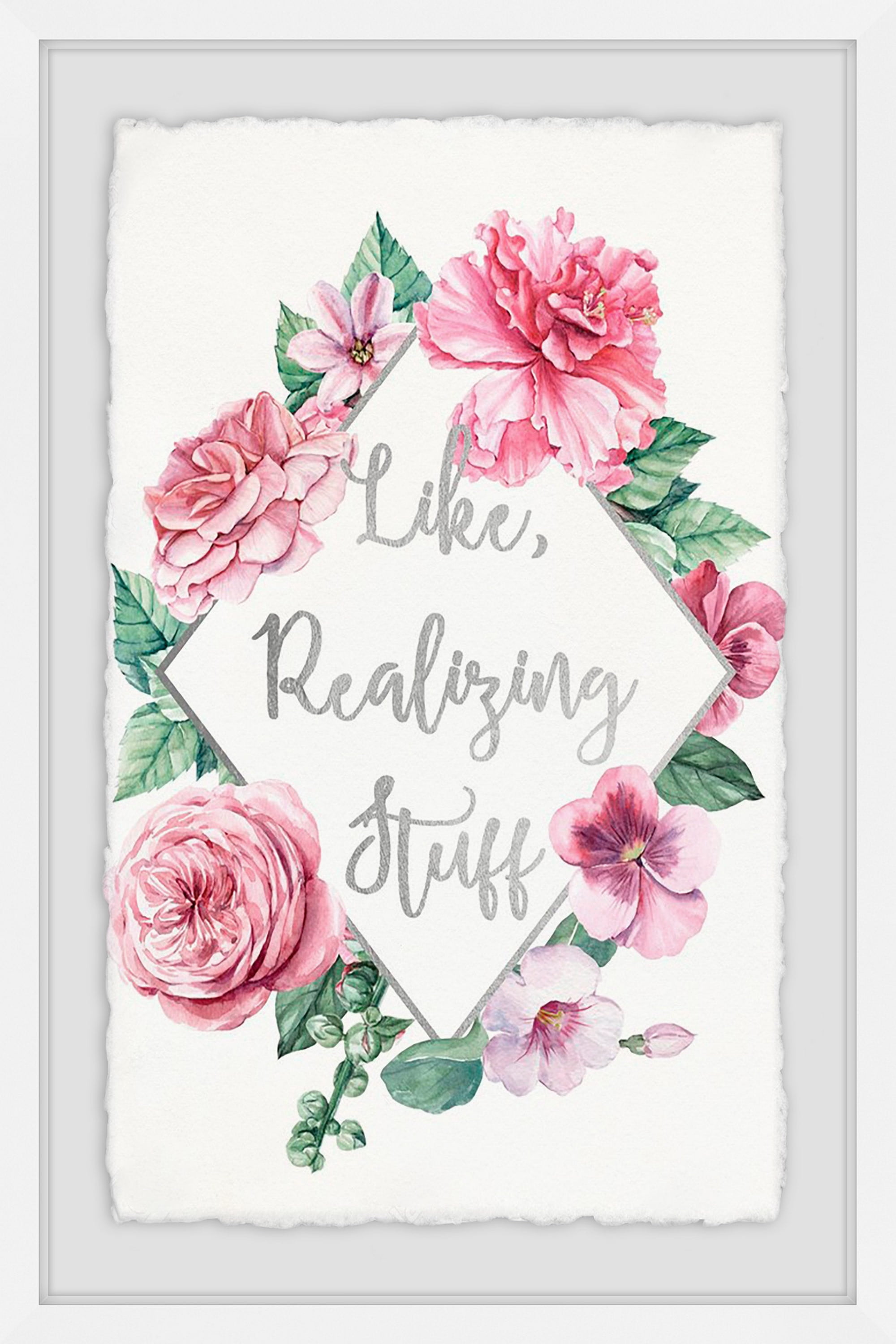 Like, Realizing Stuff II Framed Painting Print