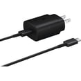 thumbnail image 1 of Samsung Cargador Rápido de 25 W con Cable, Enchufe de Pared y Cable, Color Negro (Versión Estadounidense), Embalaje a Granel., 1 of 6