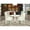 Linen White, variant on East West Furniture 5 Piece Dublin Kitchen Table Set - Linen White