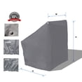 thumbnail image 3 of EliteShield Boat Center Console Cover Large Size Fits Up To 46"W X 40"D X 45"H Grey Color, 3 of 3