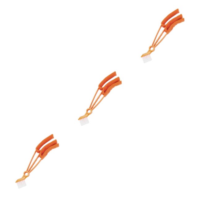 Redempat PP Made Cleaning Brush Impact-resistant And Scratch-proof Microfiber Blinds Window Duster Machine Washable Orange 3Set