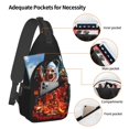 thumbnail image 2 of Terrifier 2 Sling Bag Crossbody Sling Backpack Chest Bag Daypack Purses Shoulder Bag For Women Men Travel Hiking, 2 of 7