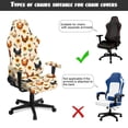 thumbnail image 5 of TSOVTHRID Rooster Chicken Sunflower Print 4 PCS Gaming Chair Cover with Armrest Slipcovers Soft Stretchable Washable Computer Chair Seat Slipcovers Cat Scratch Proof, 5 of 7