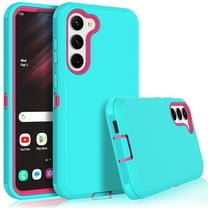 Tekcoo Case for Samsung Galaxy S23 2023 6.1", Case Cover for Galaxy S23,Shockproof Heavy Duty Hard Plastic & Rubber Rugged Bumper 3-in-1 Case Cover - Mint