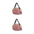 thumbnail image 2 of Wweixi Sac de Rangement Réutilisable Pliable Sac de Courses Écologique et Polyvalent pour Voyage Polyester Sacs de Rangement Pliables Sac à Main camouflage Rose 2ensemble, 2 of 6