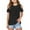 Black, variant on TFEOQRY Children Girl's Off Shoulder T-Shir Short Sleeve Shirts Cute Round Neck Solid Color Tee Top