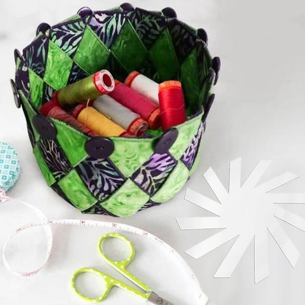 Modèle De Couture Pour Panier Alimentaire Pliable En Tissu, Modèle De Matelassage Pour Sac à