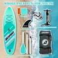 thumbnail image 3 of AKSPORT 10'6" Inflatable All Around Stand Up Paddle Board Kit, Mint Green, 3 of 6