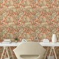 thumbnail image 2 of Ambesonne Spring Peel & Stick Wallpaper for Home, Butterflies Whimsical Shapes, 13"x100", Salmon Pastel Brown and Tan, 2 of 5