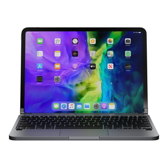Brydge 11.0 PRO+ - Keyboard - with trackpad - backlit - wireless - Bluetooth 5.0 - QWERTY - space gray - for Apple 11-inch iPad Pro (1st generation, 2nd generation)