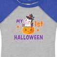 thumbnail image 4 of Inktastic My 1st Halloween with Unicorn Witch Girls Baby Bodysuit, 4 of 5