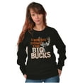 thumbnail image 4 of Funny Hunting Big Bucks Deer Hunt Pun Unisex Plus Fleece Graphic Sweatshirt Brisco Brands 2X, 4 of 5