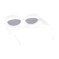 thumbnail image 4 of Girls Kids Size Bubble Thick Bloated Plastic Cat Eye Sunglasses White - Black, 4 of 4
