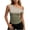Army Green, variant on Womens Polka Dots One Off The Shoulder T Shirts Sleeveless Retro Tops 2026 Summer Casual Slim Blouse