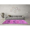 thumbnail image 3 of Ahgly Company Indoor Square Abstract Purple Contemporary Area Rugs, 6' Square, 3 of 4