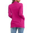 thumbnail image 4 of Gift for Girls Ofreoo Womens Cardigan Sweaters Casual Long Sleeve Solid Pocket Ladies Fall Outfits for Women 2024, 4 of 7
