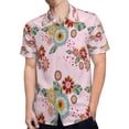 thumbnail image 4 of High Quality Hawaiian Shirts for Men Short Sleeve Aloha Beach Shirt Floral Summer Casual Button Down Shirts Blouses KDK2UN, 4 of 7