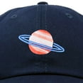 thumbnail image 2 of DALIX Planet Saturn Ball Cap Embroidered Hat in Navy Blue, 2 of 7