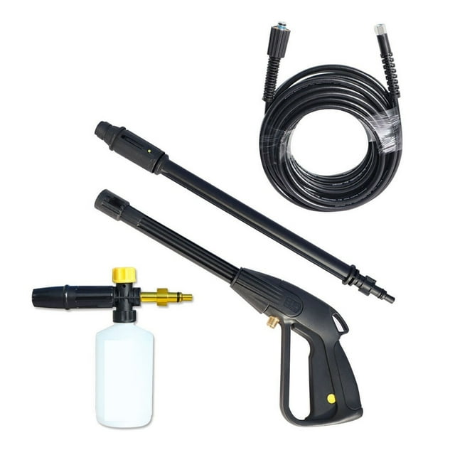 Kit de Tuyau de Pistolet à Mousse Haute Pression Pistolet de Lavage à Pression Canon à Mousse Lance à Mousse de Neige Buse de Tuyau pour Karcher, Facile à Utiliser