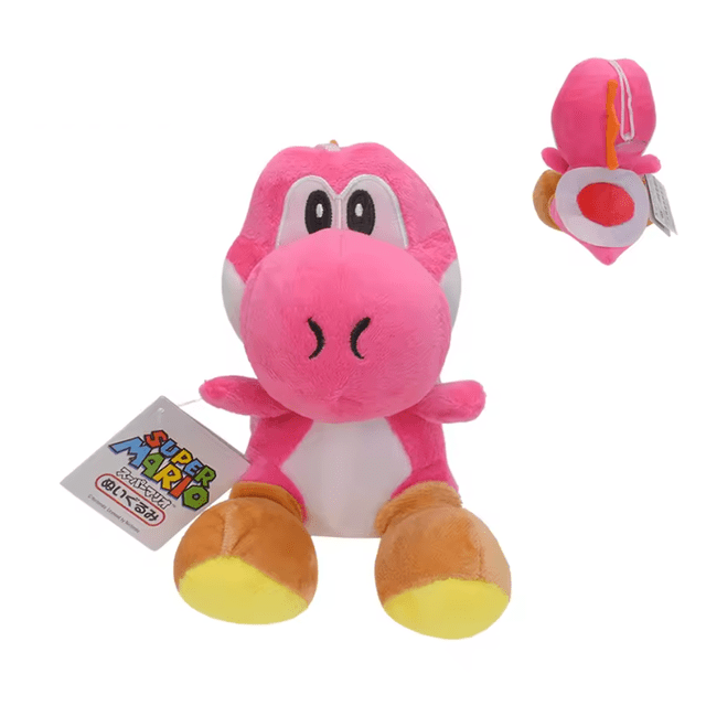 Peluche Yoshi Rosa Nintendo Super Mario Bros 15.5 cm