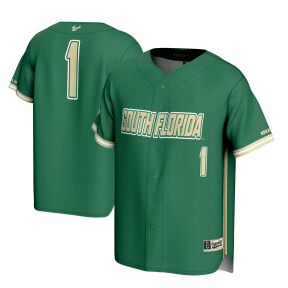 Youth GameDay Greats #1 Green South Florida Bulls Lightweight Baseball Fashion Jersey