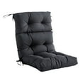 thumbnail image 4 of Cojín para Silla con Respaldo Al Aire Libre, Cojín para Mecedora, Cojín para Silla con Respaldo Alto de Primavera Y Verano, Cojín para Silla de Jardín Negro, 4 of 8