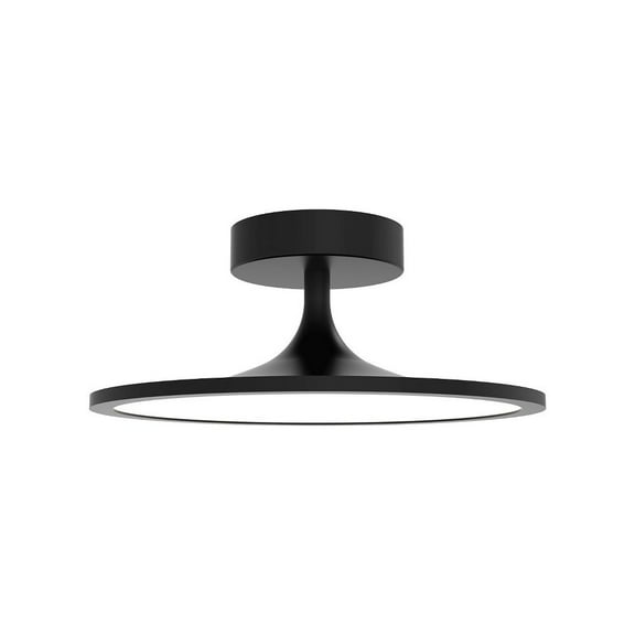 SF418012MB-Alora Lighting-Issa - 20W LED Semi-Flush Mount-5 Inches Tall and 12 Inches Wide-Matte Black Finish