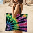 thumbnail image 5 of Colorful Tie Dye Vortex Waterproof Picnic Blanket with Foldable Zipper, Suitable for Outdoor Use, Suitable for Travel, Camping, Beaches, Parks, Grasslands, Picnic Blanket Accessories, 5 of 8