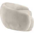 thumbnail image 4 of Meridian Furniture Emery Cream Velvet Sofa, 4 of 8