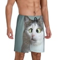 thumbnail image 5 of KLL Funny Cat for Men's 1-Pack Shorts,Sleep Pajama Shorts for Men Soft Pj Shorts Men's Pajama Bottoms Sleepwear -Medium, 5 of 7