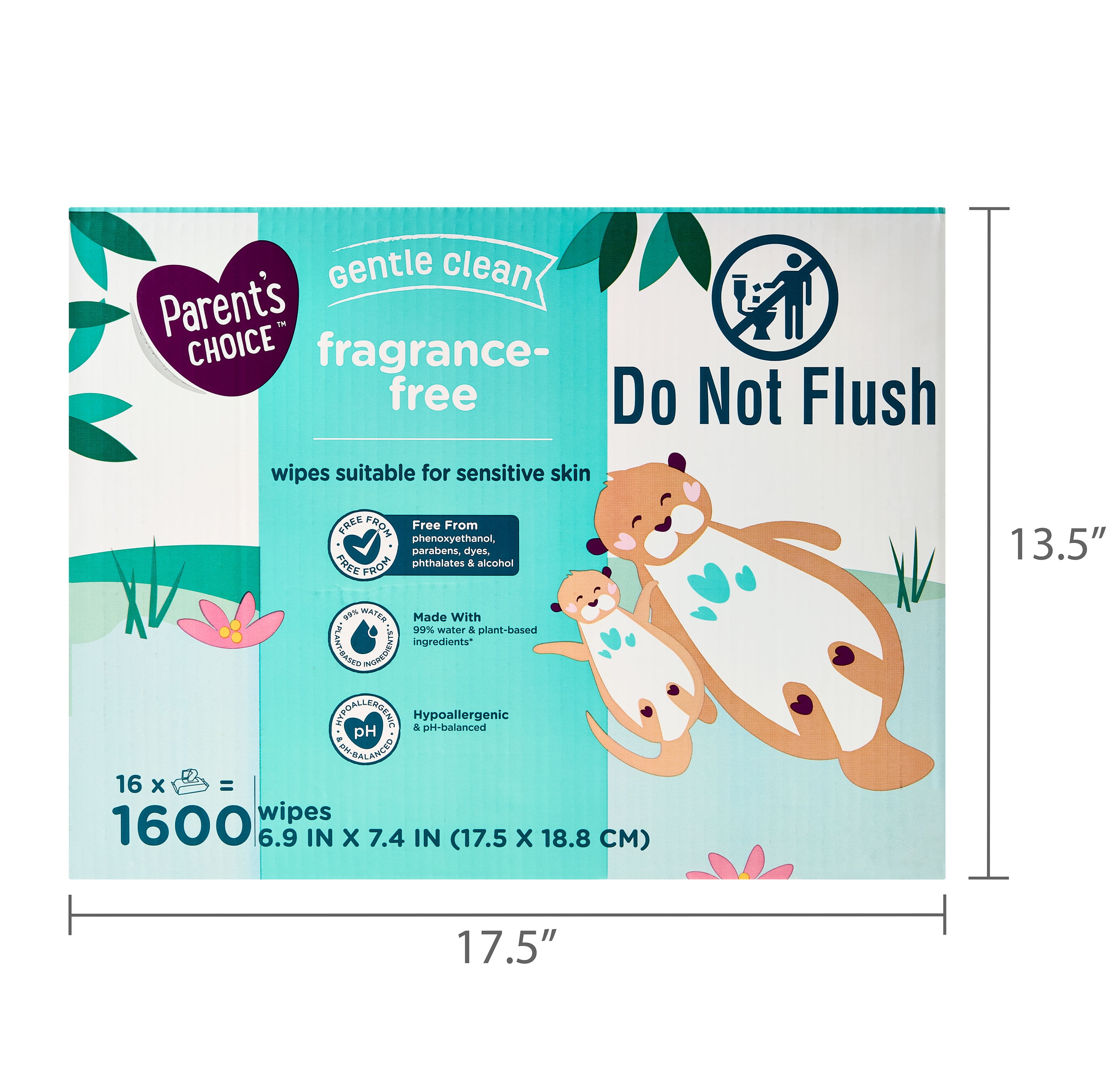 Parent's Choice Fragrance Free Baby Wipes, 900 Count (Select for More Options)