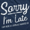 thumbnail image 2 of Sorry I'm Late I Got Here As Soon As I Wanted to Unisex Hoodie Funny Rude Joke Hooded Sweatshirt, 2 of 8