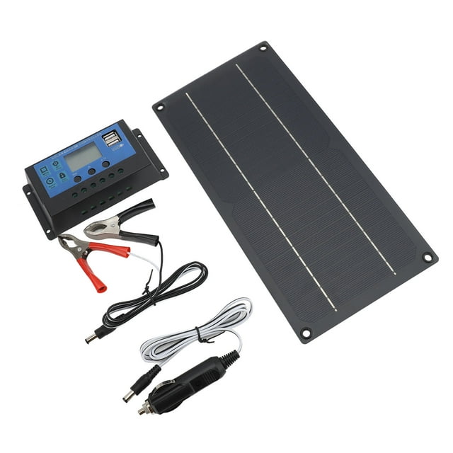 Combo De Controlador De Panel Solar, Kit De Panel Solar Versátil De Alta Eficiencia 600W 18V Para Viajes