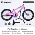 thumbnail image 3 of RoyalBaby Rocket Outdoor Children's Sport Bike with Kickstand, 18 Inch, Pink, 3 of 12