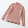 thumbnail image 2 of AherBiu Girls Sweaters Slim Fitted Stretchy Knitted Pullover Tops Long Sleeve High Neck Fall Basic Layer Sweater, 2 of 7