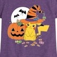 thumbnail image 3 of Pokémon - Witch Pikachu With Candy - Youth Girls Short Sleeve Graphic T-Shirt, 3 of 5