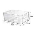 thumbnail image 2 of Caja de almacenamiento para baño, organizador de escritorio y almacenamiento portátil de escritorio multiusos Blanco, 2 of 8