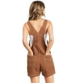 thumbnail image 3 of Revolt Womens Juniors Classic Retro Short Overalls (M, Rust), 3 of 3