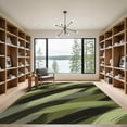 thumbnail image 2 of ODIKA 2'x3' Machine Washable Non-Slip Area Rug, Abstract Olive Green High Traffic Rug, Green, 1284492, 2 of 7