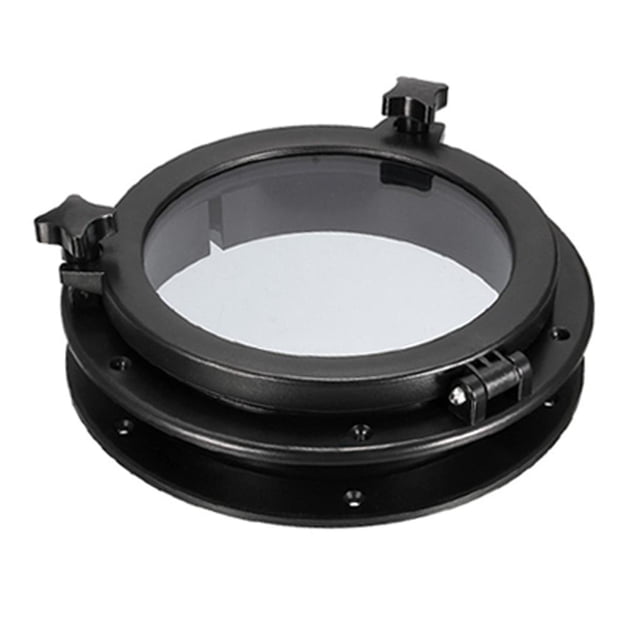 Ventana De forma forma forma .5 Pulgadas Con De 265 Mm Con Agujero De Ajuste De Plástico ABS Negro Y Templado Zulema Apertura de bote porta