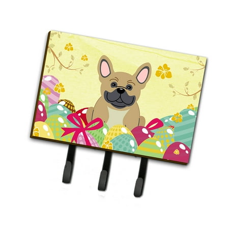 

Carolines Treasures BB6010TH68 Easter Eggs French Bulldog Cream Leash or Key Holder Triple multicolor