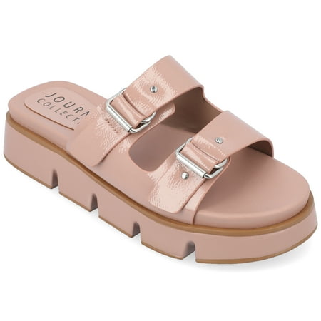 

Journee Collection Womens Kandri Slip On Platform Sandals
