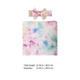thumbnail image 3 of 1 set Recién nacido arco diadema y swaddle wrap baby gradient color manta de color, 3 of 7