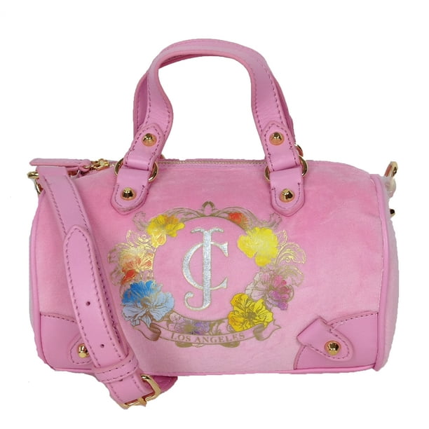 Juicy Couture Girl's Iconic Velour Steffy Mini Satchel, Soft Hush Pink ...