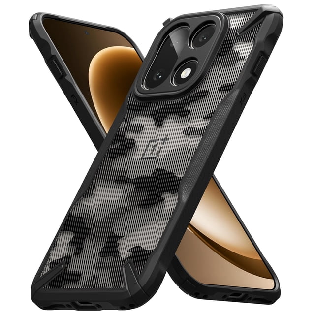 Funda Ringke Fusion-X para OnePlus 15, a prueba de golpes, camuflaje, color negro