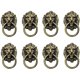 thumbnail image 1 of ELLA. Manija de gabinete de puerta de cajón de casa retro con cabeza de león de fundición a presión (8 piezas), 1 of 5